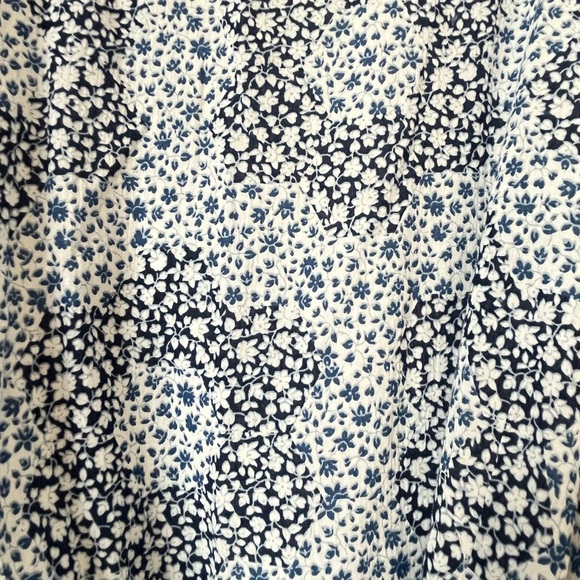 Madewell Plus Crinkle Wrap Mini Dress Blue Floral 20W - Picture 9 of 10